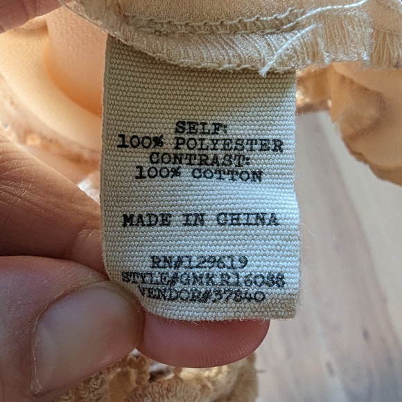 Gimmicks Boho Lace-up Shirt - Picture 7 of 7